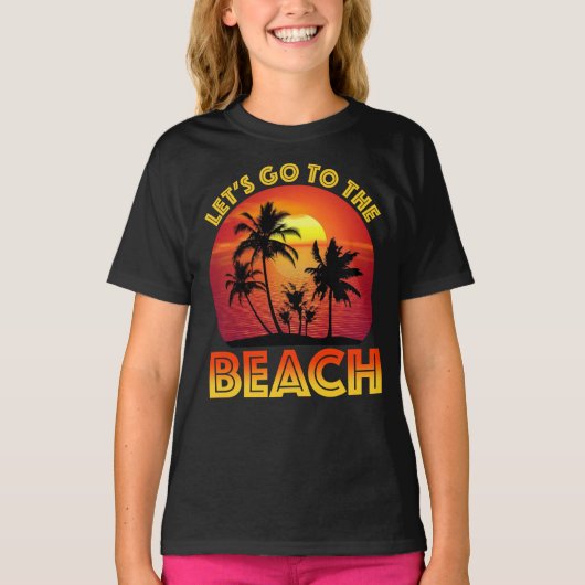 Let's Go To The Beach T-shirt (Voorkant)