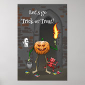 Let's go Trick or Treat with the Pumpkin Poster (Voorkant)