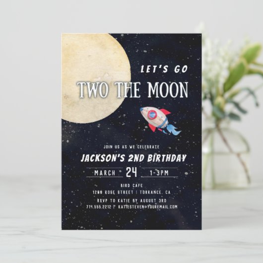 Let's Go Two Het tweede verjaardagsfeest van de ma Kaart (Staand voorkant)