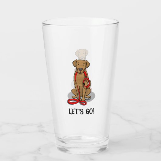 Let's Go! Walk Chesapeake Bay Retriever (dg tan) Glas (Achterkant)