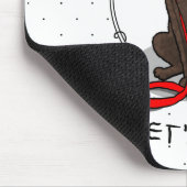 Let's Go! Walk Curly-Coated Retriever Dog (liver) Muismat (Hoek)