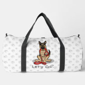 Let's Go! Walk German Shepherd Dog (black tan) Plunjezak (Voorkant)