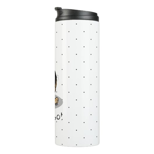 Let's Go! Walk German Shepherd Dog (black tan) Thermosbeker (Geroteerd rechts)