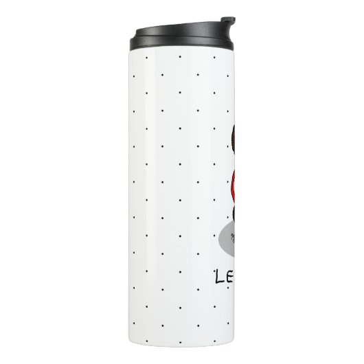 Let's Go! Walk Irish Water Spaniel Dog (liver 1) Thermosbeker (Gedraaid links)