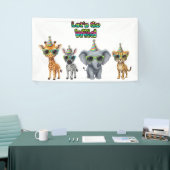 Let's Go Wild, Jungle Animals in Sunglasses Spandoek (Beurs)