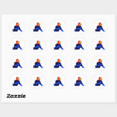 Lets goo jayhawk ronde sticker (Vel)