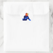Lets goo jayhawk ronde sticker (Tas)