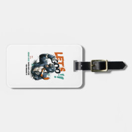 LET'S GOO LESSONS LEARN LUGGAGE TAG BAGAGELABEL