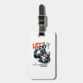 LET'S GOO LESSONS LEARN LUGGAGE TAG BAGAGELABEL (Voorkant verticaal)