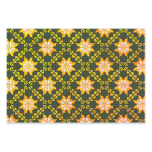 Lets -groene folkkunst Auseklis-patroon 