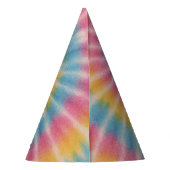Let's Groove Tie Dye Party Pet Feesthoedjes (Achterkant)