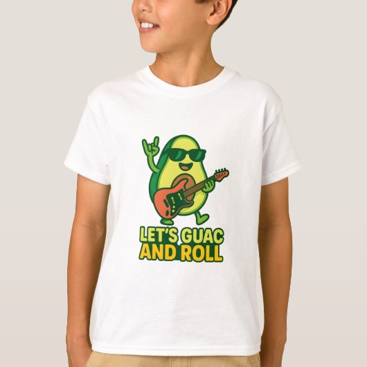 Lets Guac en Roll Avocado Shirt (Voorkant)