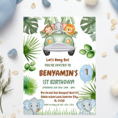  Let's Hang OuT Baby Elephant  First birthday Kaart