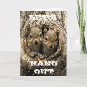 "LET'S HANG OUT" het is ** UW VERJAARDAG ** Kaart