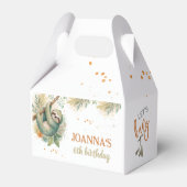 Let's hang out sloth kids birthday bedankdoosjes (Voorkant Zijde)