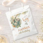 Let's hang out sloth kids birthday bedankzakje (Geknipt)