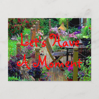 Let's Have A Moment Postcard Briefkaart