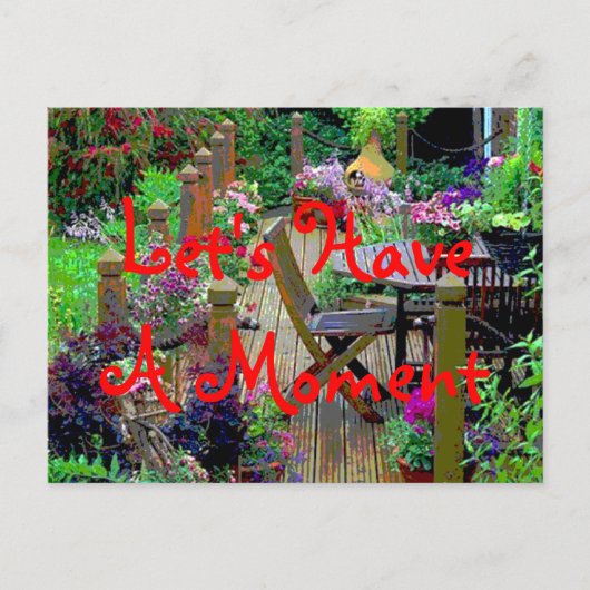 Let's Have A Moment Postcard Briefkaart (Voorkant)