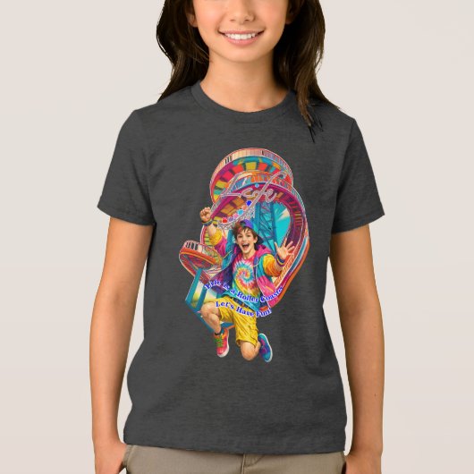 Let's Have Fun Clipboard Tri-Blend Shirt (Voorkant)