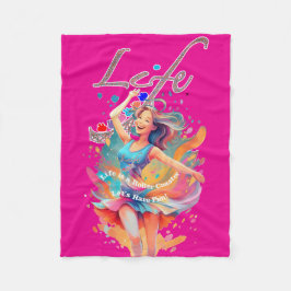 Let's Have Fun,Life a Roller Coaster Fleece Deken