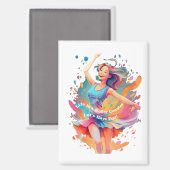 Let's Have Fun,Life a Roller Coaster Magneet (Voorkant / Achterkant)