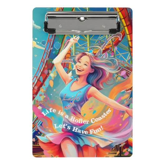 Let's Have Fun,Life a Roller Coaster Mini Klembord (Voorkant)