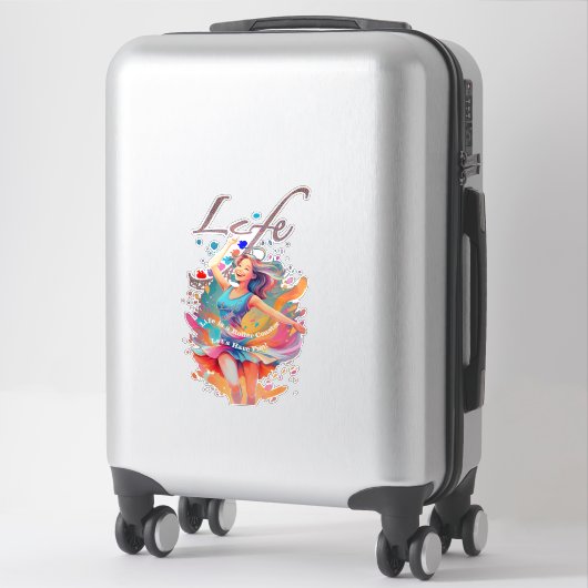 Let's Have Fun,Life a Roller Coaster Sticker (Koffer)