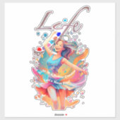 Let's Have Fun,Life a Roller Coaster Sticker (Vel)