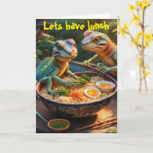 Lets have lunch kaart (Gele Bloem)