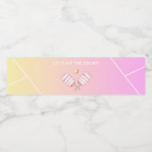 Let's Hit the Court Pickleball 30th Birthday Party Waterfles Etiket (Enkel label)