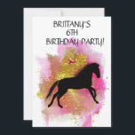 "LET'S HORSE ROND" KIDS BIRTHDAY-INVITATIES KAART<br><div class="desc">"LATEN WE DE KIDS BIRTHDAY PARTIJENUITNODIGINGEN ROND."</div>
