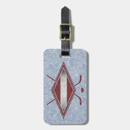 Lets Ice Hockey Bagagelabel Sjabloon (Voorkant verticaal)