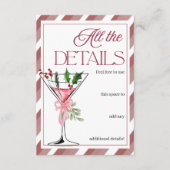 Let's Jingle and Mingle Holiday Party Details Informatiekaartje (Voorkant)