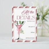 Let's Jingle and Mingle Holiday Party Details Informatiekaartje (Staand voorkant)