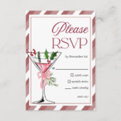 Let's Jingle and Mingle Holiday Party RSVP Informatiekaartje (Voorkant)
