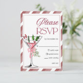 Let's Jingle and Mingle Holiday Party RSVP Informatiekaartje (Staand voorkant)