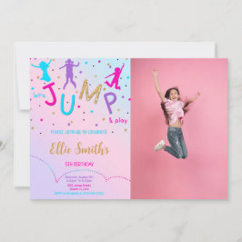 Let's Jump Foto Uitnodiging