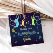 Let's Jump & Glow Trampoline Verjaardag Party Squa Bedankjes Labels