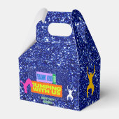 Let's Jump Party Bounce Neon Trampoline Park Bedankdoosjes (Voorkant Zijde)