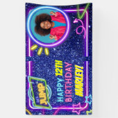 Let's Jump Party Bounce Neon Trampoline Park  Spandoek (Verticaal)