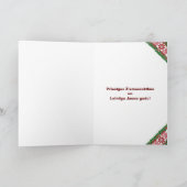 Lets Kerstlied I - Tautasdziesma Feestdagen Kaart (Binnen)