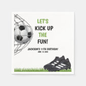 Let's Kick up the fun!, Fun Soccer Birthday Servet (Voorkant)