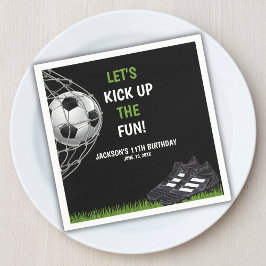 Let's Kick up the fun!, Fun Soccer Birthday Servet