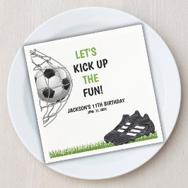 Let's Kick up the fun!, Fun Soccer Birthday Servet