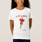 Let's Learn" T-shirt – gepersonaliseerd met Jouw n (Voorkant)