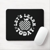 Let's Learn Today Checkered Apple Ck To School Tea Muismat (Met muis)