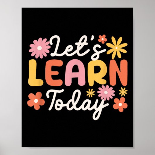 Lets Learn Today Docent Motivatie Gezegden INSP Poster (Voorkant)