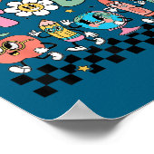 Let's Learn Today Retro Back To School Teacher Mot Poster (Hoek)