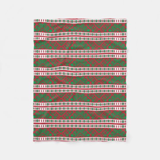 Lets Lets Lets Etnische Folk Fleece Deken (Voorkant)