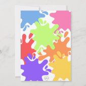 Lets Make Art kleurrijk verjaardagsfeestje Kaart (Achterkant)